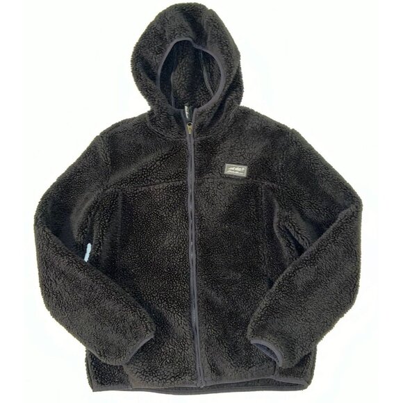 Girls Eddie Bauer Black Fleece Plush Full-Zip Up Jacket XL Size 14-16 (Womens S) - Picture 13 of 13